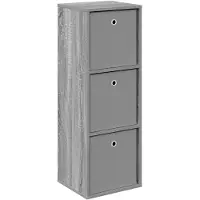 vidaXL Sideboard mit Schubladen Graues Sonoma 35 x 32 x 99,5 cm