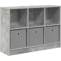 vidaXL Sideboard Betongrau 88,5 x 27,5 x 63,5 cm