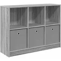 vidaXL Sideboard Sonoma-Grau 102 x 32 x 73,5 cm