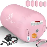 Kesser Aufblasbare Air Roll Airtrack, Gymnastik-Rolle | inkl. Tragetasche & elektr. Luftpumpe | Barrel Gymnastik Tumbling | Yoga Gymnastik Rolle Gymnastikmatte, Fitnessrolle