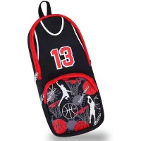 Merkloos Federmäppchen Schlamperetui Stiftetui - Basketball - 22 x 9 x 6 cm - Wasserdichtes Oxford-Gewebe - Reißverschluss