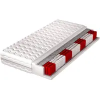 Dekori.Interiors Matratze TUMALA 180x200 – 7 Komfortzonen, Multipocket-Federn + PolyurethanSchaum Härtegrad H3 (mittelhart)