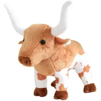 Tinisu Highland Kuh Kuscheltier 25 cm – Weiches Plüsch Stofftier mit Hörnern
