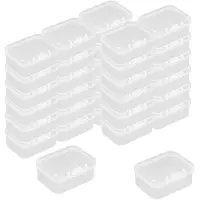 OEM 32er-Set transparente Aufbewahrungsboxen mit Deckel, 45x34x20 mm