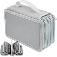 Merkloos Federmäppchen Federtasche Stifteetui - 72 Fächer - 23 x 16 x 6,5 cm - Grau - Für Schule und Büro