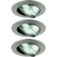 Paulmann Wellness, Schlafzimmer, Wohnzimmer, Metall, rund, Edelstahl, LED, warmweiß