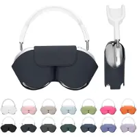 Kwmobile Hülle für Apple AirPods Max / AirPods Max 2 Case - weiches Polyester Kopfhörer Cover - Sleep Mode kompatibel - Dunkelblau