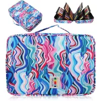 Merkloos Federmäppchen Stiftebox Schlamperetui - 32,5 x 22,5 x 11 cm - 304 Stifte - Oxford-Gewebe - Für Schule und Büro