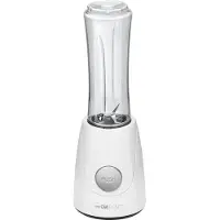 Clatronic Smoothie Maker für Smoothies & Shakes | Mixbehälter als Trinkbecher zu verwenden | Mixer zum Pürieren, Zerkleinern & Shaken | SM 3593 weiß