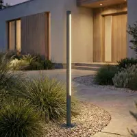 LINDBY LED-Wegeleuchte Liravel, Höhe 115 cm, anthrazit, IP65