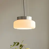 Aldex Hängeleuchte BonBon, creme, Ø 25 cm, Glas