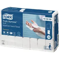 Tork Håndklædeark Tork Xpress Soft Premium H2 Multifold - (21 pakker x 110 ark)
