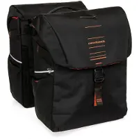 New Looxs Doppelte Fahrradtasche Vigo Double MIK 2.0 - 40 Liter - 30 x 19 x 40 cm (2x) - Schwarz-Orange