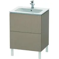Duravit L-Cube Waschtischunterbau stehend, 2 Auszüge, 620x704x481mm, LC662507575, Farbe: Leinen Dekor