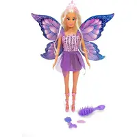 Steffi Love Anziehpuppe "Steffi Love, Fantasy Fairy", lila (bunt), Puppen, Kinder, Anziehpuppe, mit beweglichen Flügeln
