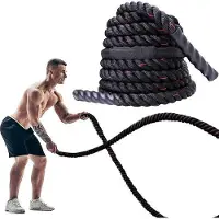 OEM Schweres Trainingsseil 38 mm, Fitnessseil für Fitnessstudio, Krafttraining, Kräftigung, 9 m/12 m Länge