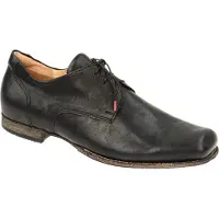 Think! Think GURU Herrenschuhe - elegante Halbschuhe - Schnürschuhe schwarz