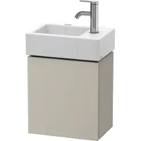 Duravit Waschtischunterbau L-CUBE 400x364x241mm, Anschlag links taupe