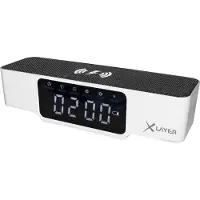 XLayer 215766, Digitaler Wecker, Rechteck, Weiß, 87 - 108 MHz, LCD, 10 m
