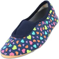 Beck Mädchen Hearts, Rist Gymnastikschuhe, Dunkelblau, 35 EU