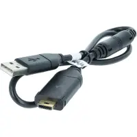 VHBW USB-Kabel kompatibel mit Samsung Digimax NV100HD, NV24, TL34HD, NV100, NV24HD, TL34 Kamera, Camcorder - Datenkabel, 50 cm