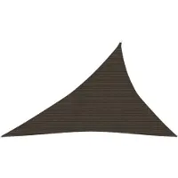The Living Store Sonnensegel 160 g/m² Braun 3x4x5 m HDPE