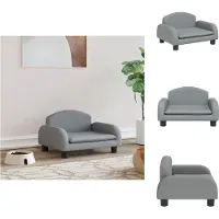 vidaXL Hundebett Hellgrau 50x40x30 cm Stoff - Hundebetten