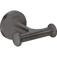 Hansgrohe AXOR UNIVERSAL Circular Handtuchhaken, doppelt, 42812340, Farbe: Brushed Black Chrome