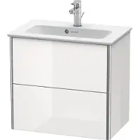 Duravit WT-Unterbau XSQUARE COMPACT 560x610x388mm schwarz hochglanz