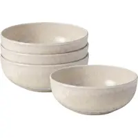 Villeroy & Boch Schale "Poke Schalen Perlemor Sand ø 18 cm 4er Set beige", beige, B:18cm H:7,1cm L:18cm T:18cm Ø:18cm, LIKE. BY , Schüsseln, Schale, Spülmaschinengeeignet, Mikrowellengeeignet