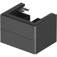 Duravit Waschtischunterbau XSQUARE 397x584x460mm graphit matt