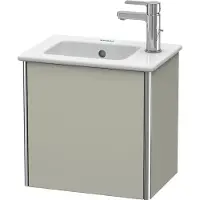 Duravit Waschtischunterbau XSQUARE 400x410x289mm Türansch li ta seidenmatt