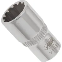 Vigor Steckschlüsseleinsatz, 1/4 (6,3 mm) Vierkant hohl, Multiprofil, SW 9 mm