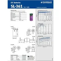 Sonnenschein Batterien Tadiran LTC SL-361/P Lithium-Thionylchlorid Batterie 2/3 AA Mignon