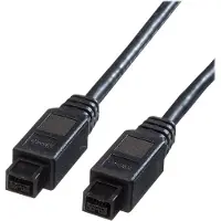 Roline IEEE 1394b Kabel, 9/9polig, schwarz, 1,8 m