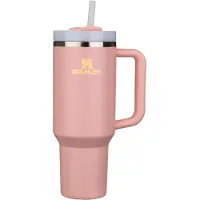 Stanley Quencher H2.O FlowState Tumbler Edelstahlbecher mit Strohhalm groß Peach Rose 1 St.