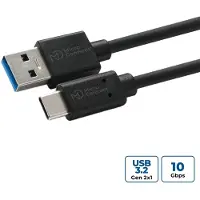 Microconnect USB3.2CA1.5, 1,5 m, USB A, USB C, USB 3.2 Gen 1 (3.1 Gen 1), Schwarz