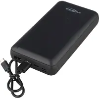 Ansmann Powerbank PB212 30.000mAh, extrem leistungsstark, mit Multi-Safe-Technologie, schwarz
