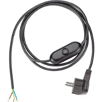 Bachmann Zw.Schalter - Zuleitung 2m, H03VV-F 3G0,75 schwarz unverpackt