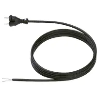Bachmann 246.174 Zuleitung H07RN-F 2x1mm2 L:2,0m sw AEH/CEE7/17 246174