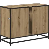 vidaXL Badezimmerschrank Artisan-Eiche 80 x 33 x 60 cm Holzwerkstoff