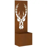 Syfax Garten Sichtschutz-Leinwand Tiermuster Rostig 50 x 32 x 150 cm