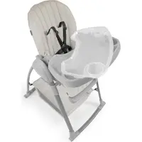 Hauck Sit N Relax 3in1, Multifunktions-Hochstuhl, Gepolsterter Sitz, Beige, Einfarbig, 5-Punkt, 15 kg