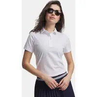 Under Armour Golf Armourdry Ss Kurzarm-poloshirt Für Damen Weiß XL Frau Weiß XL