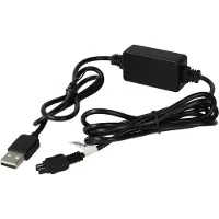 VHBW USB-Ladekabel kompatibel mit Sony DCR- DVD803, DVD803E, DVD805, DVD808, DVD755, DVD755E, DVD710E, DVD710 Kamera, Videokamera, Camcorder Schwarz