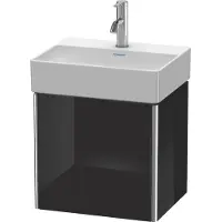 Duravit Waschtischunterbau XSQUARE 397x434x340mm Türansch re sw hochglanz