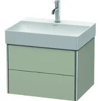 Duravit Waschtischunterbau XSQUARE 397x584x460mm taupe seidenmatt