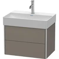 Duravit WT-Unterbau XSQUARE COMPACT 397x584x390mm flannel grey seidenmatt