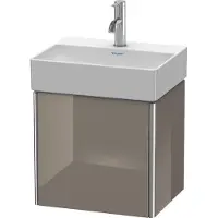 Duravit Waschtischunterbau XSQUARE 397x434x340mm Türansch re fla gr hgl