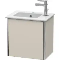 Duravit Waschtischunterbau XSQUARE 400x410x289mm Türansch links taupe matt